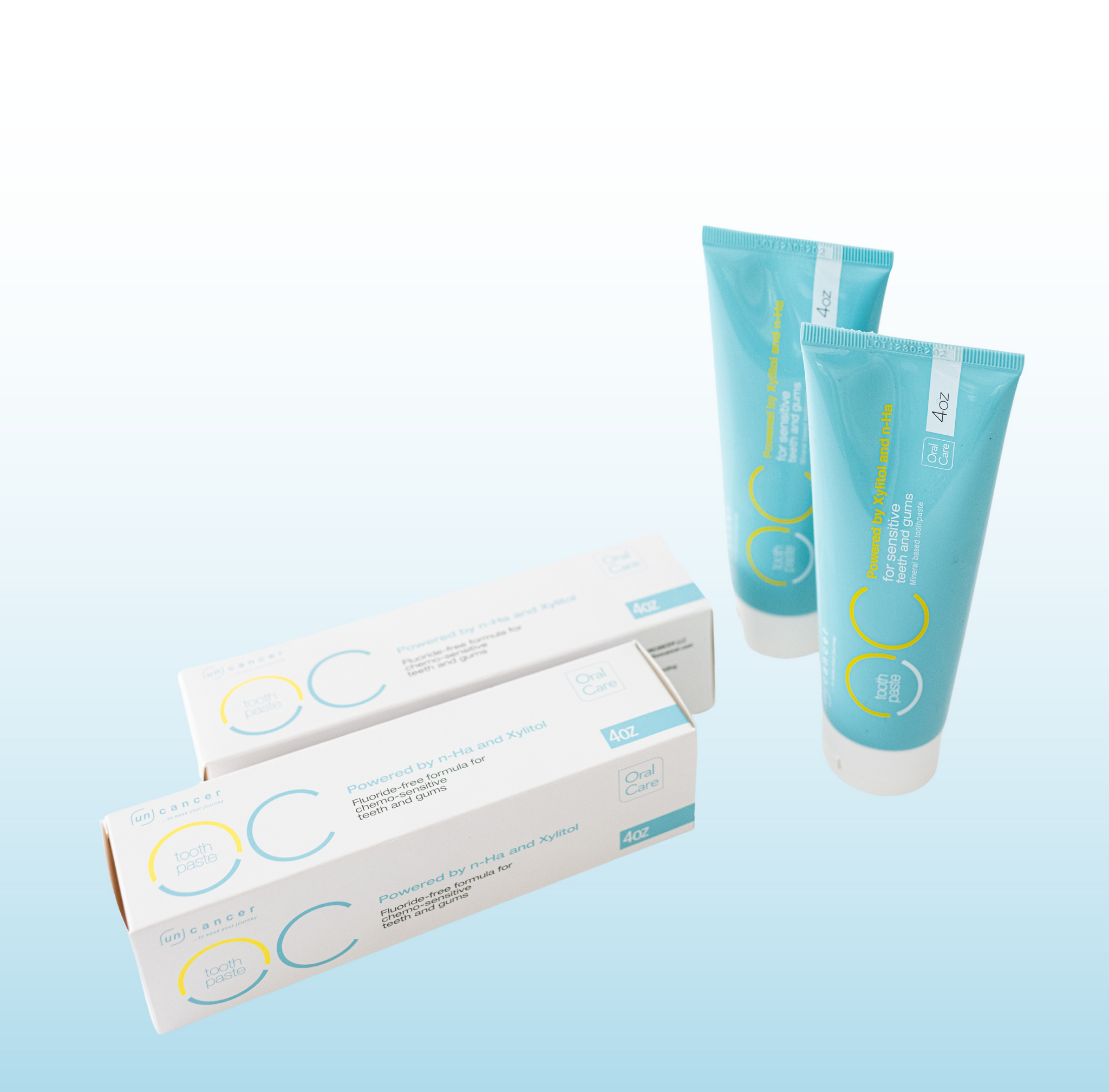 Two Toothpaste Tubes and 2 Outer Packaging