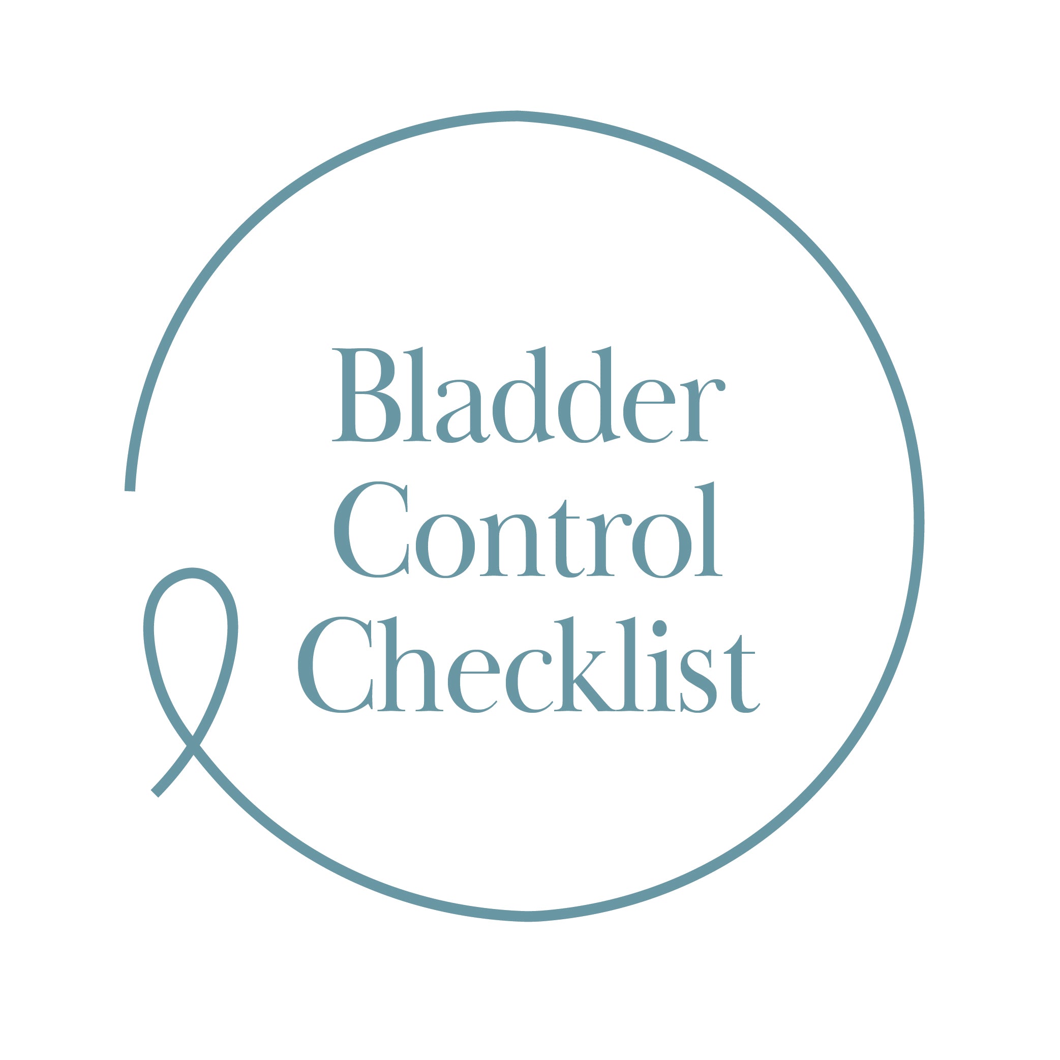 Bladder Control Checklist
