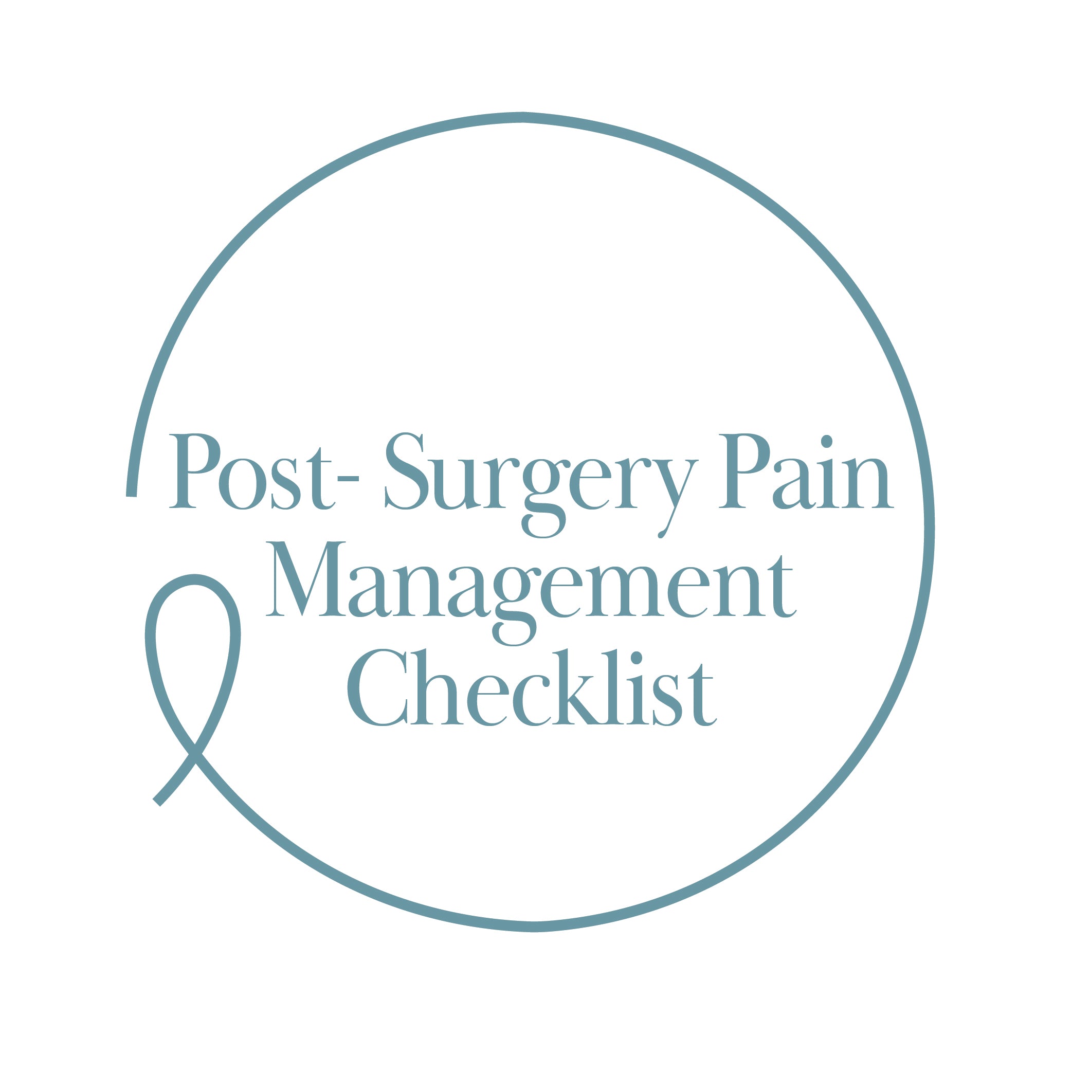 Post-Surgery Pain Management Checklist
